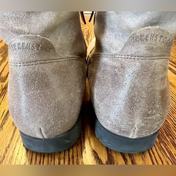 Birkenstock Womens Size 6 EU 37 Ankle Bootie Boots Sarnia Taupe Leather Side Zip - Picture 5 of 8